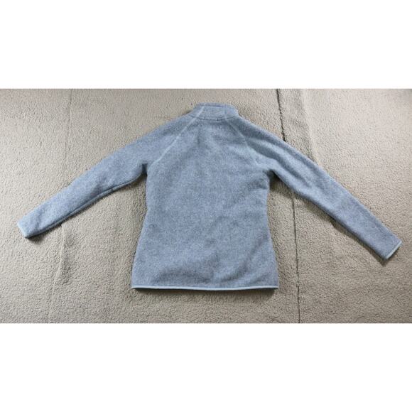 Smart Wool Sweater Womens Small Blue Merino Knit Jacket Full Zip THIS WAS WASHED - Picture 3 of 11